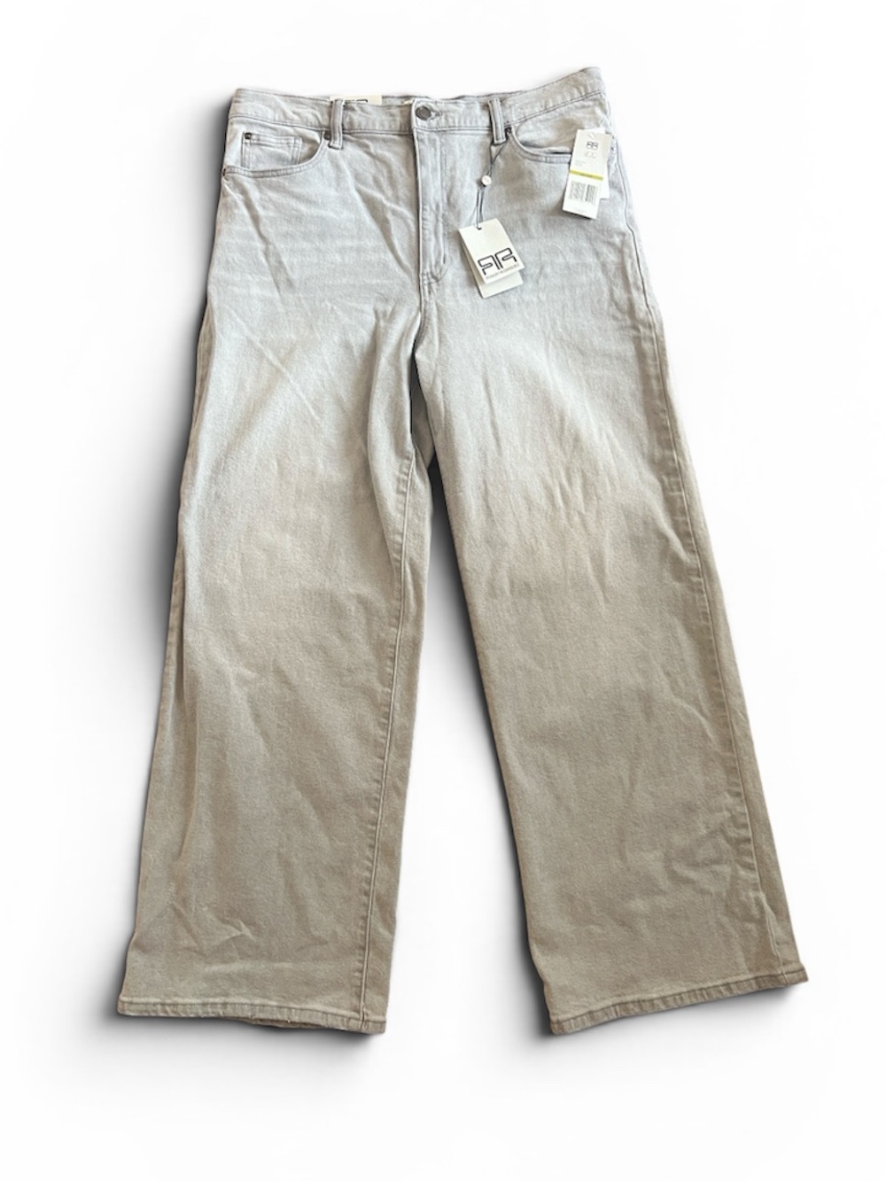Robert Rodriguez High Rise Wide Leg Jeans NWT Light Grey "Sterling" Size 14 - Picture 11 of 11